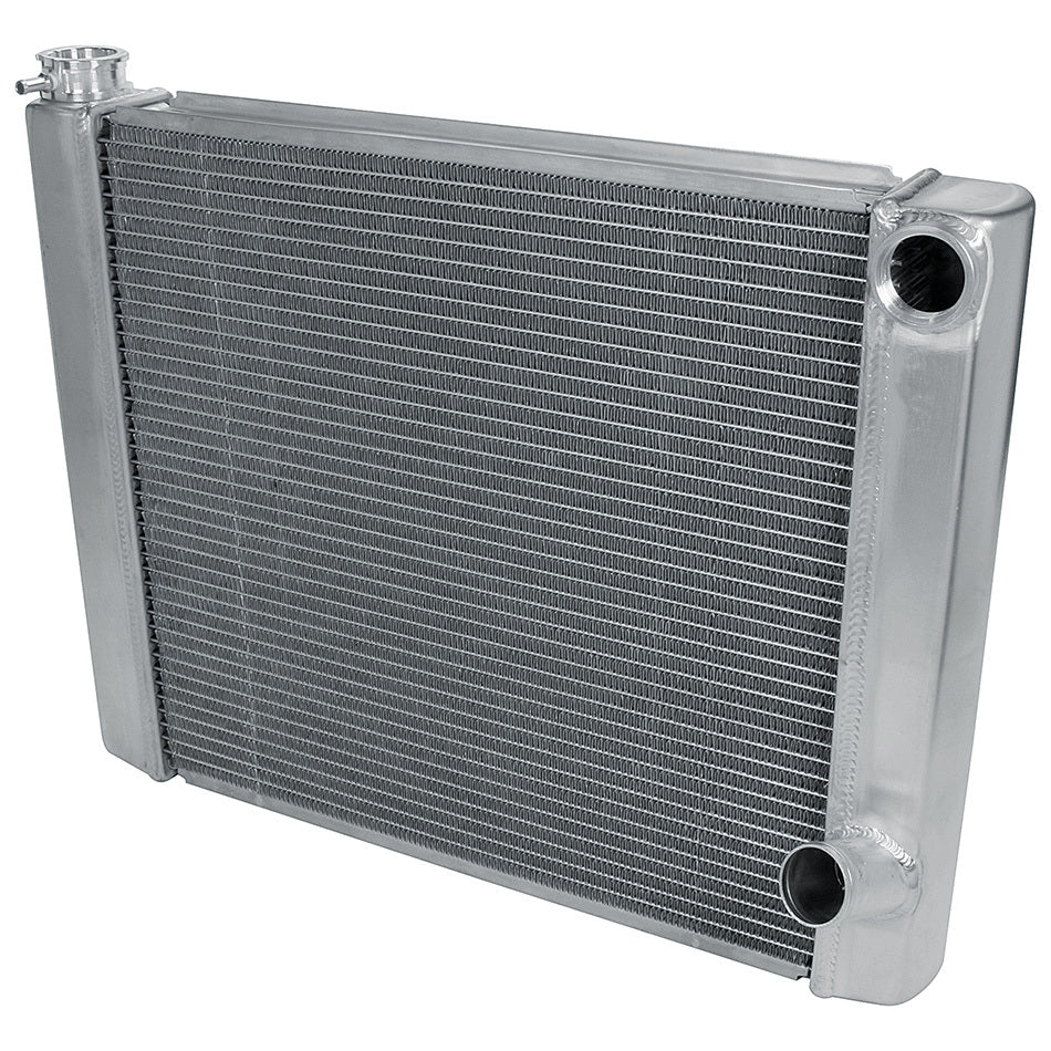 Radiator - 24 in W x 19 in H x 2.25 in D - Dual Pass - Passenger Side Inlet - Passenger Side Outlet - Aluminum - Natural - Each