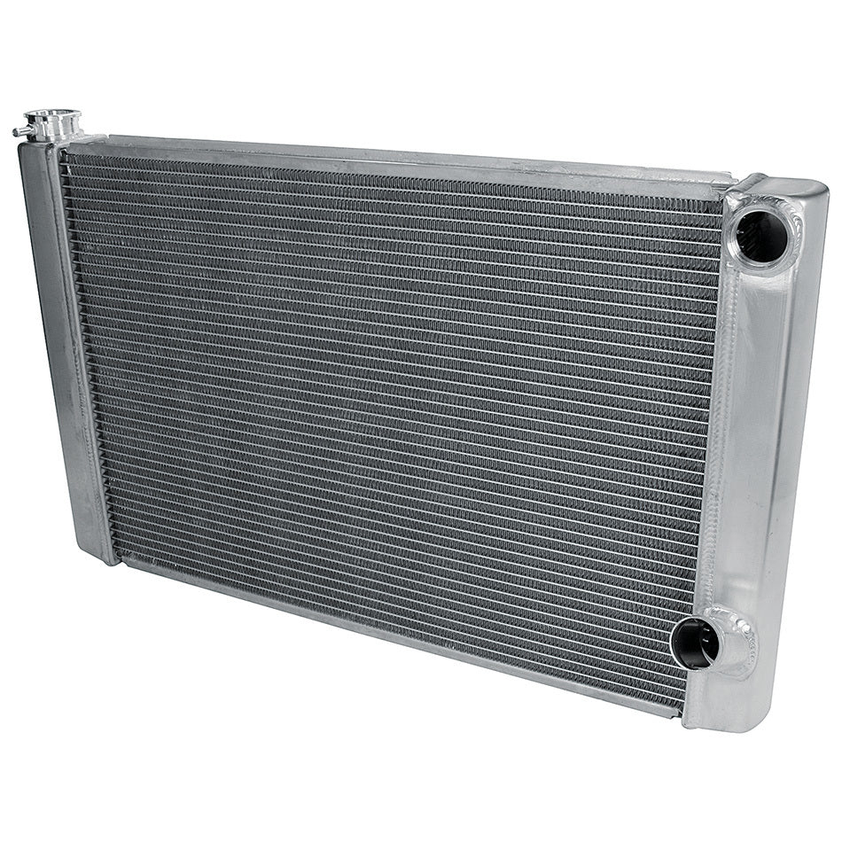 Radiator - 31 in W x 19 in H x 2.25 in D - Dual Pass - Passenger Side Inlet - Passenger Side Outlet - Aluminum - Natural - Each