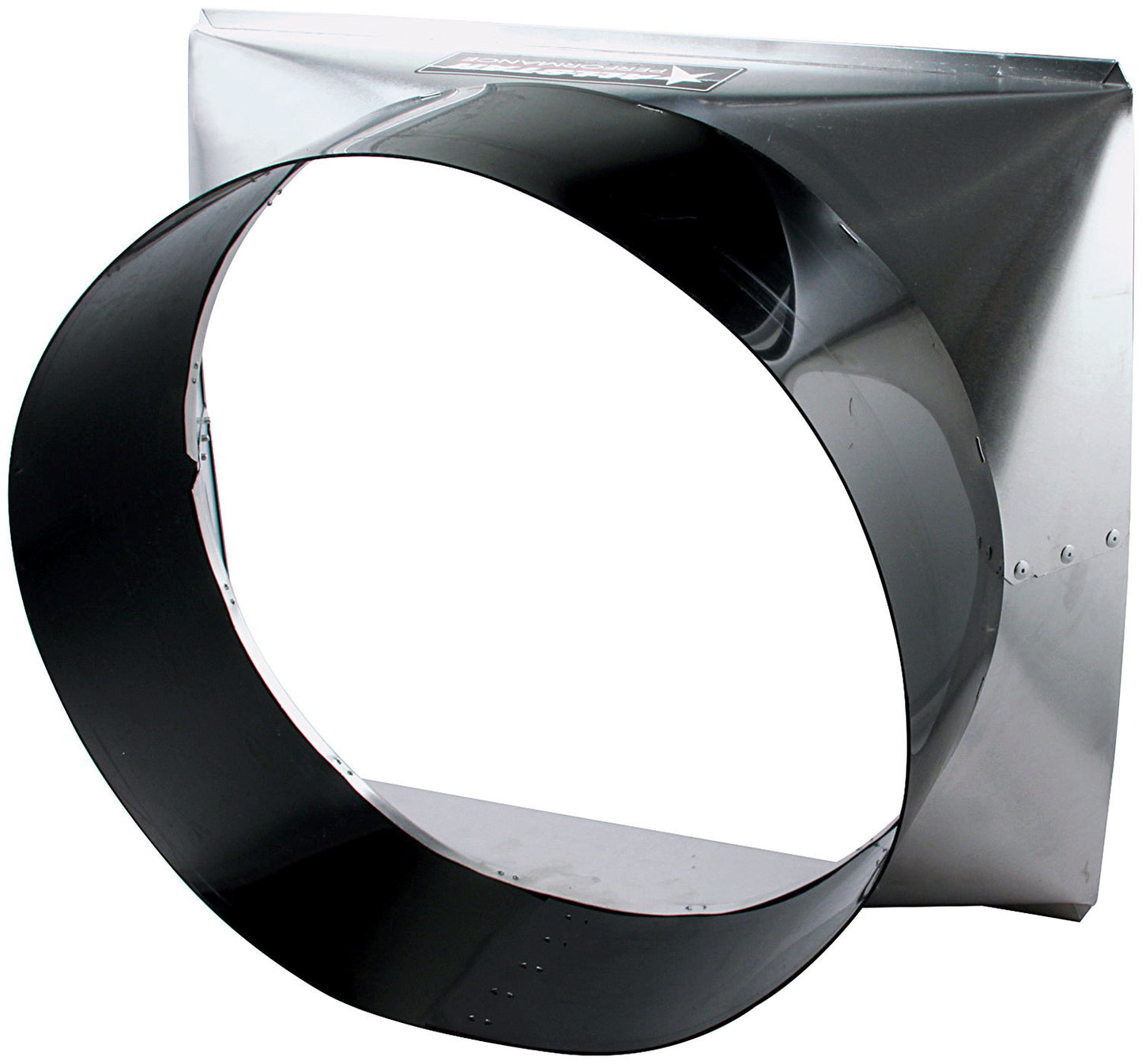 Fan Shroud - 23 in Wide - 19 in Tall - 9.75 in Deep - Aluminum - Black / Natural - 17 in Diameter Fans - 28 in Radiators - Each