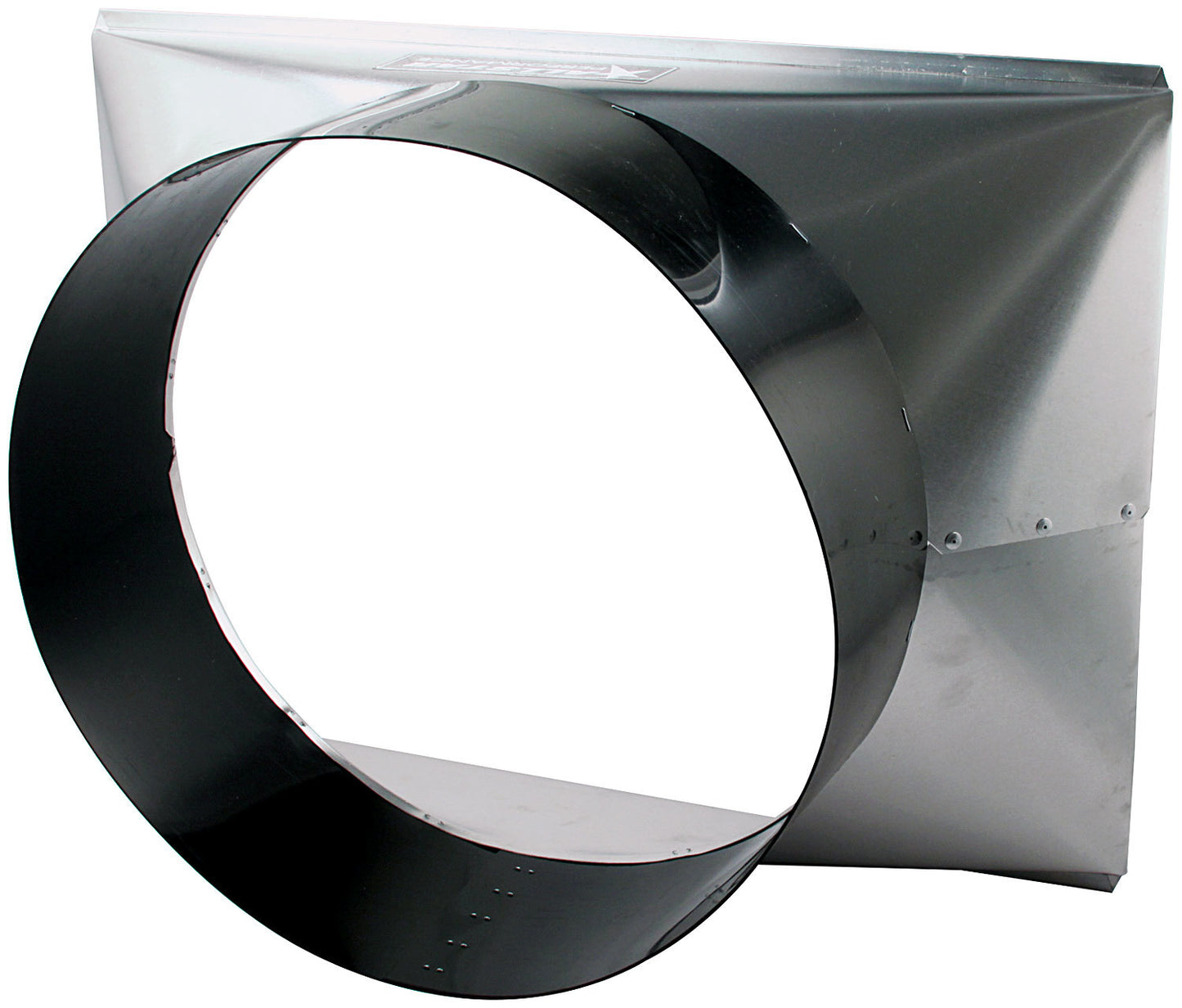 Fan Shroud - 19 in Wide - 19 in Tall - 9.75 in Deep - Aluminum - Black / Natural - 15 in Diameter Fans - 24 in Radiators - Each