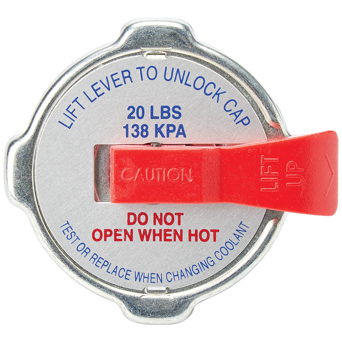 Radiator Cap - MotoRad - 18-22 lb - Round - Lever - Standard Size Radiator Necks - Each