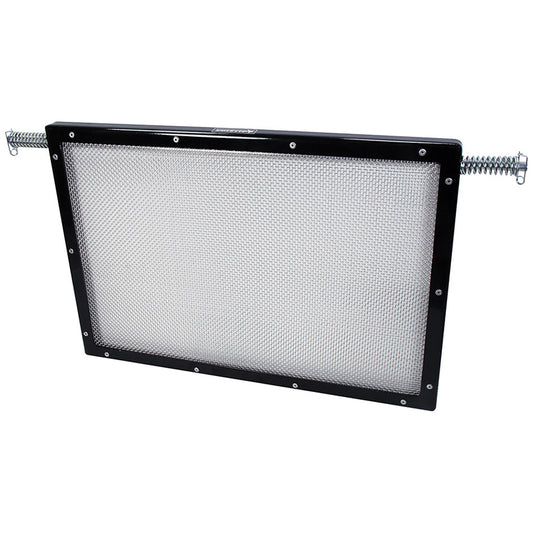Radiator Screen - Shaker - 17 x 25 in - Aluminum - Black Powder Coat - Each