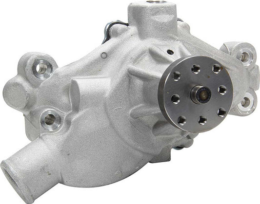 Water Pump - Mechanical - 5/8 in Pilot - Short Design - Aluminum - Natural - Small Block Chevy - Each