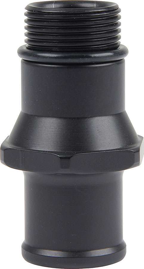 Fitting - Water Pump - 1-1/4 in Hose Barb to 1-1/4-12 in O-Ring - Aluminum - Black Anodized - In-Line Water Pumps - Each
