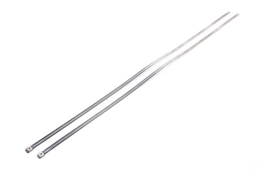 Engine & Accessories Wrap Ties - 24 in Long - Heat Resistant - Stainless - Pair