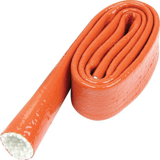 Hose and Wire Sleeve - 3/4 in ID - 3 ft - Silicone / Fiberglass - Orange - Each