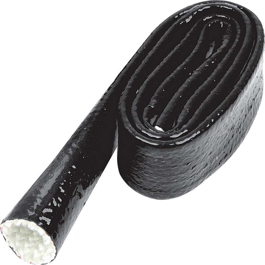Hose and Wire Sleeve - 3/4 in ID - 3 ft - Silicone / Fiberglass - Black - Each