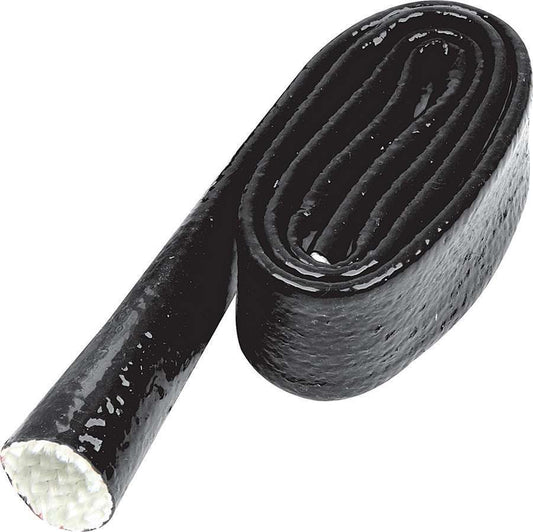 Hose and Wire Sleeve - 3/4 in ID - 3 ft - Silicone / Fiberglass - Black - Each