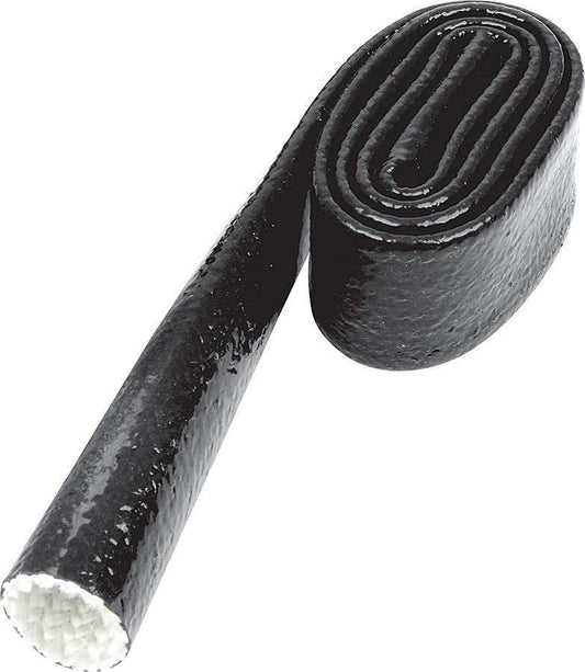 Hose and Wire Sleeve - 7/8 in ID - 3 ft - Silicone / Fiberglass - Black - Each