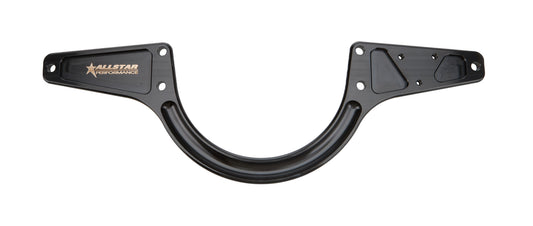 Motor Plate - Front - 19.5 in Center to Center 0.375 in Thick - Aluminum - Black Anodized - Small Block Chevy - Sprint Car - Each
