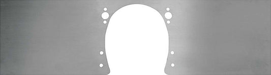 Motor Plate - Front - 10 x 36 x 0.25 in - Aluminum - Natural - Small Block Chevy - Each