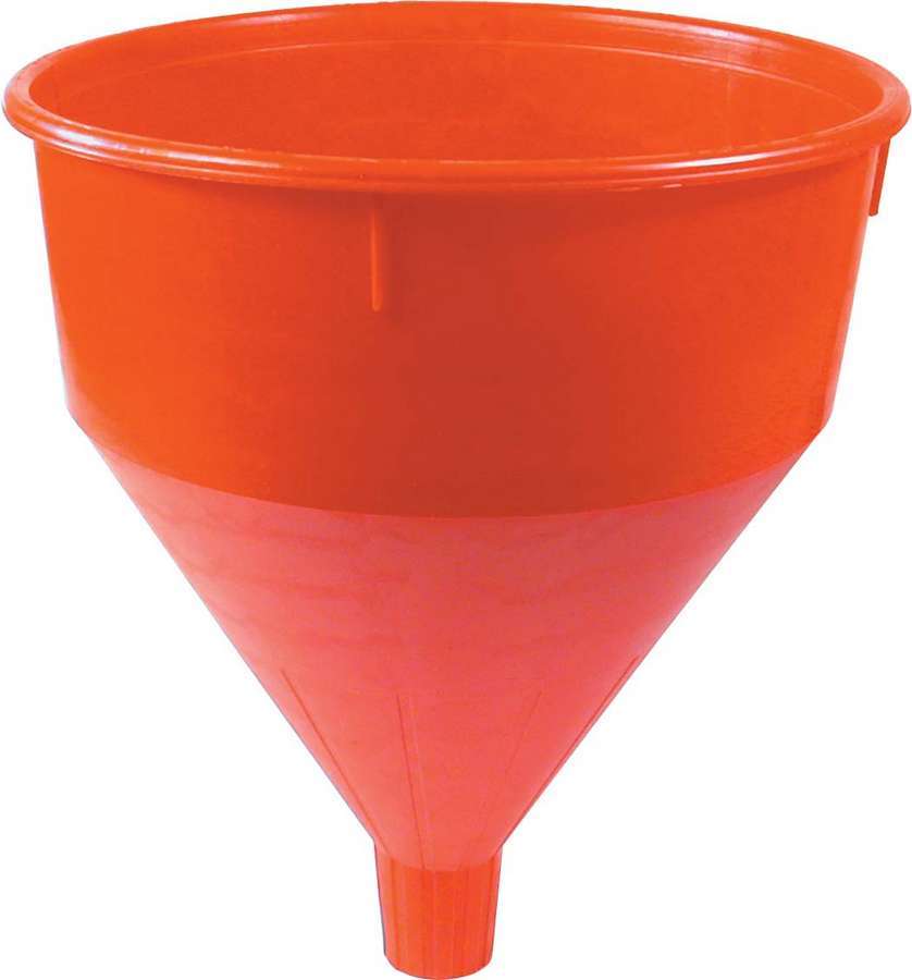 Funnel - Round - 9.875 in OD x 10.5 in Long - Screen - Plastic - Red - Each