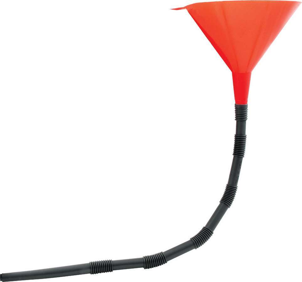 Funnel - Round - 5.5 in OD x 22.5 in Long - Plastic - Red - Each