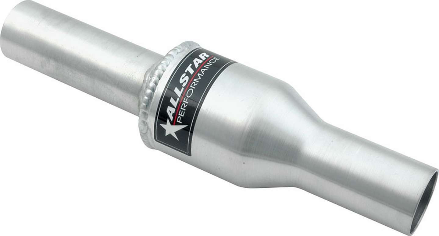 Overflow Check Valve - Flapper - Spring Loaded - 9.75 in Long - 1.25 in OD - Aluminum - Natural - Allstar Overflow Catch Cans - Each