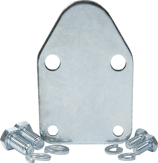 Fuel Pump Blockoff - Steel - Zinc Oxide - Small Block Chevy - Each