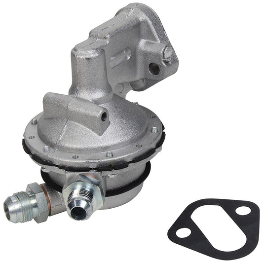 Fuel Pump - Mechanical - 172 gph - 7.0-8.5 psi - 10 AN Male Inlet - 8 AN Male Outlet - Aluminum - Natural - Small Block Chevy - Each