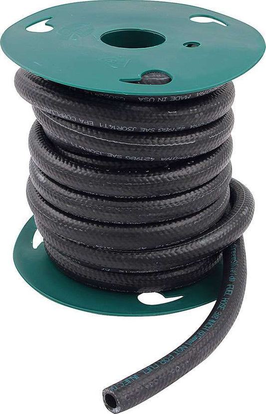 Hose - 1/4 in ID - 25 ft - Rubber - Black - Each