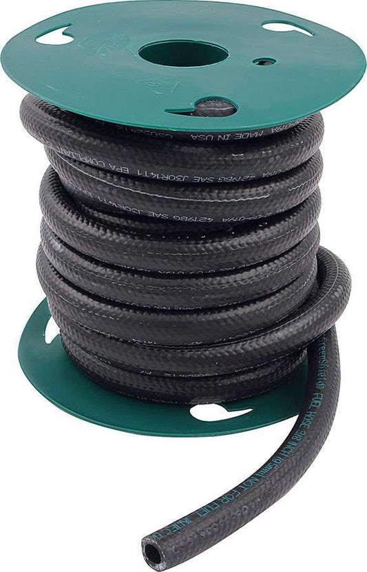 Hose - 5/16 in ID - 25 ft - Rubber - Black - Each