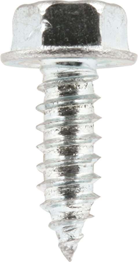 Wheel Rim Screw - 1/4 x 3/4 in Long - 3/8 in Hex Head - Self Tapping - Steel - Zinc Oxide - Set of 35