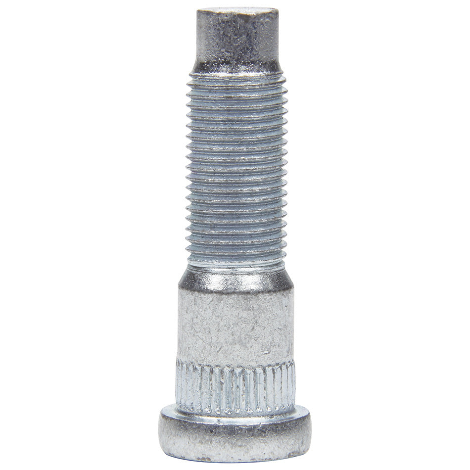 Wheel Stud - 1/2-20 in Thread - 2.000 in Long - 0.585 in Knurl - Steel - Zinc Oxide - Set of 5