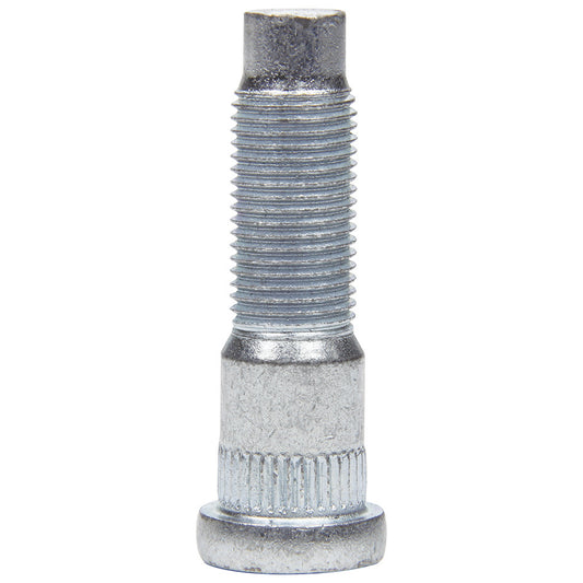 Wheel Stud - 1/2-20 in Thread - 2.000 in Long - 0.585 in Knurl - Steel - Zinc Oxide - Set of 5