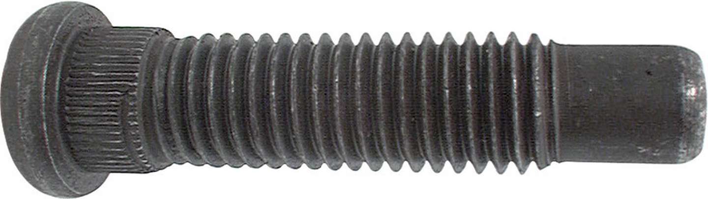 Wheel Stud - 5/8-11 in Thread - 2.750 in Long - 0.690 in Knurl - Steel - Black Oxide - Set of 5