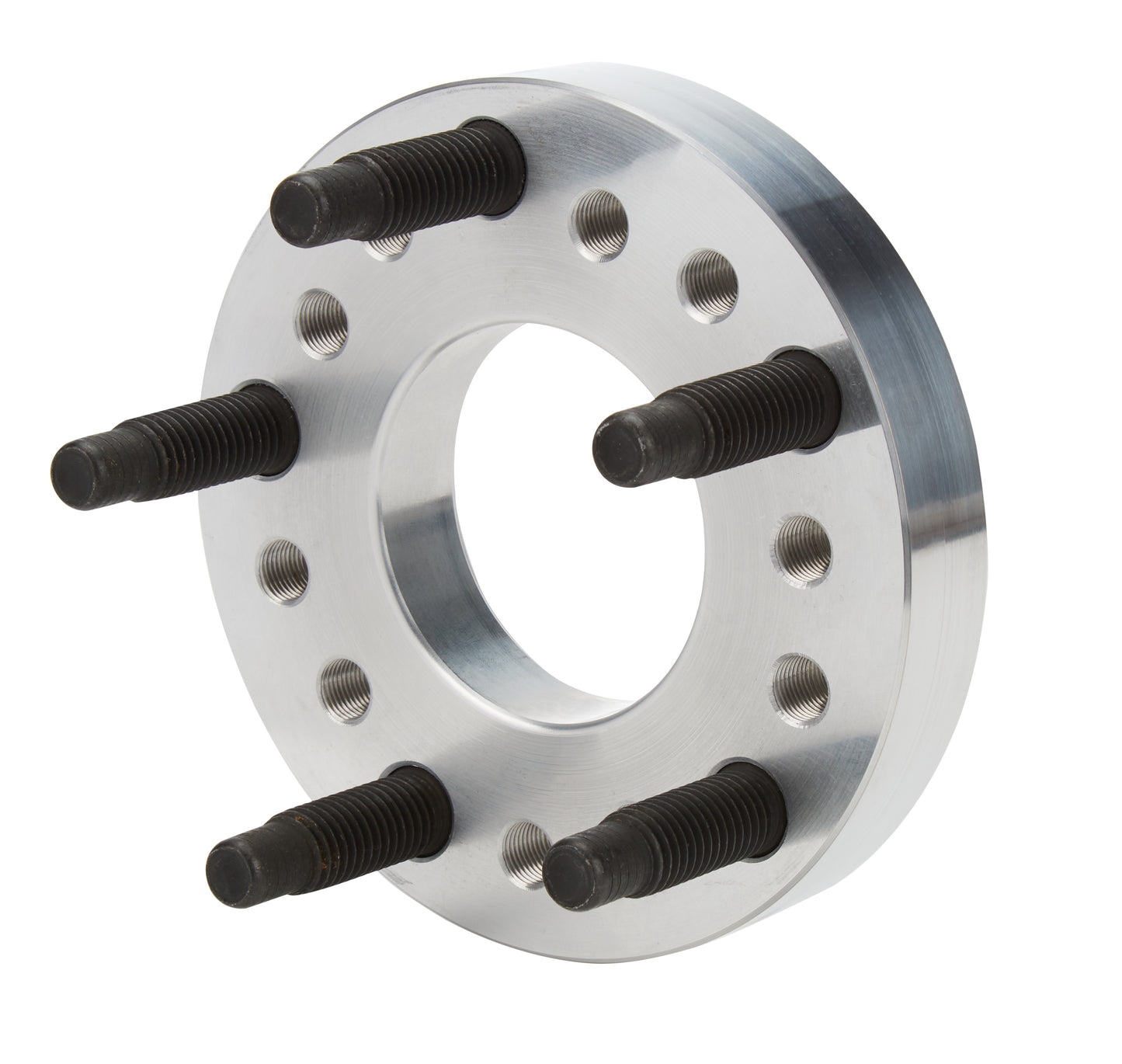 Wheel Adapter - 5 x 4.50 / 4.75 in Hub to 5 x 5.00 in Wheel - 5/8-11 in Stud Thread - 1 in Thick - Aluminum - Natural - Each