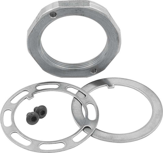 Spindle Nut - Keyed Washer / Screws Included - Steel - Zinc Oxide - 2 in Pin Wide 5 / 5 x 5 Hubs - Kit