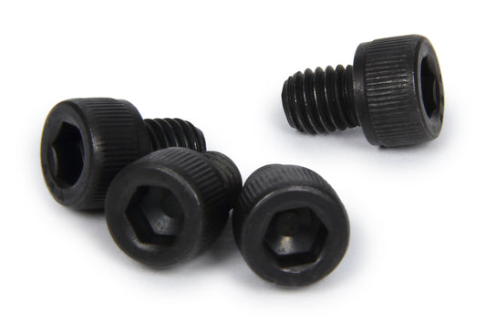 Spindle Nut Lock Screw - 10-32 Thread - 1/4 in Long - Socket Head - Steel - Black Oxide - Allstar Steel Spindle Nut Kit - Set of 4