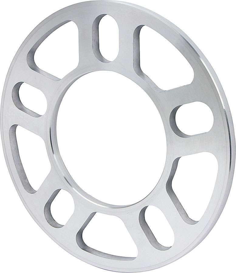 Wheel Spacer - 5 x 4.50 / 4.75 / 5.00 in Bolt Pattern - 1/4 in Thick - Aluminum - Clear Anodized - Each