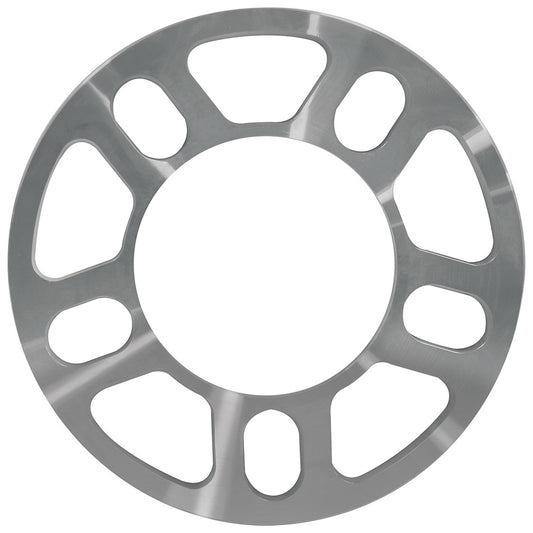Wheel Spacer - 5 x 4.50 / 4.75 / 5.00 in Bolt Pattern - 1/2 in Thick - Aluminum - Clear Anodized - Each