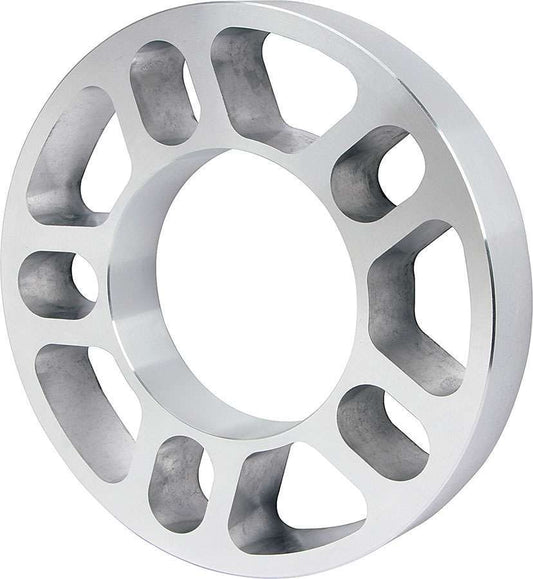 Wheel Spacer - 5 x 4.50 / 4.75 / 5.00 in Bolt Pattern - 1 in Thick - Aluminum - Clear Anodized - Each