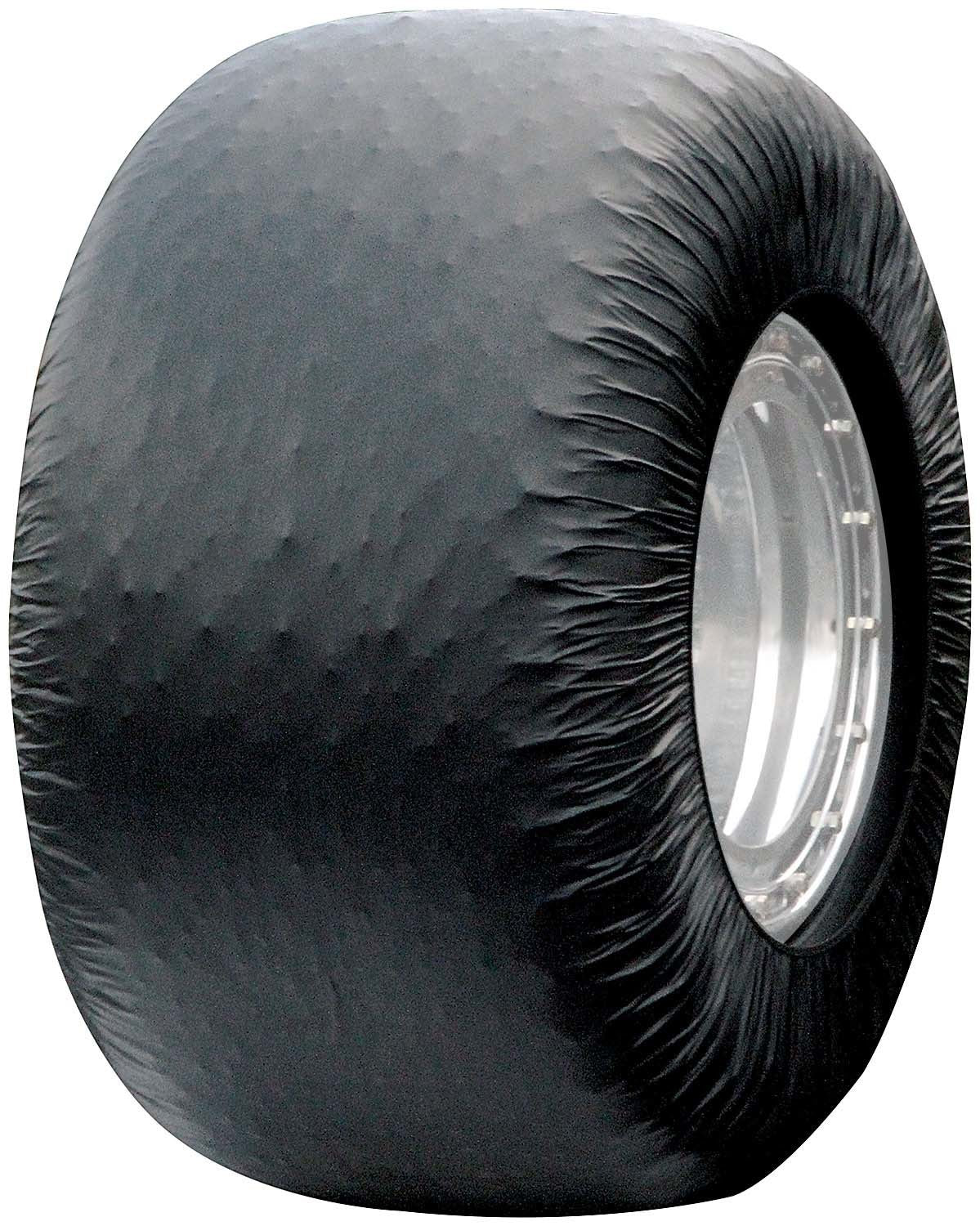Tire Cover - Dirt Tires - 93 to 96 in Circumference Tire - Vinyl - Black - Set of 4