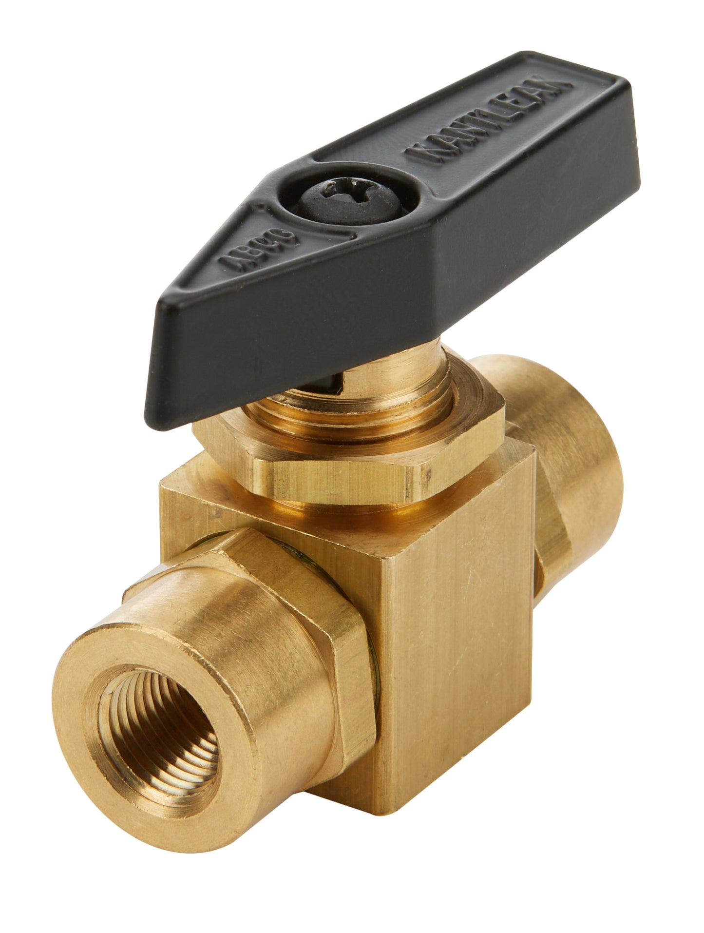 Shutoff Valve - Brake Shutoff - Manual - 1/8 in NPT Female to 1/8 in NPT Female - 1-3/4 in Length - Brass - Natural - Each