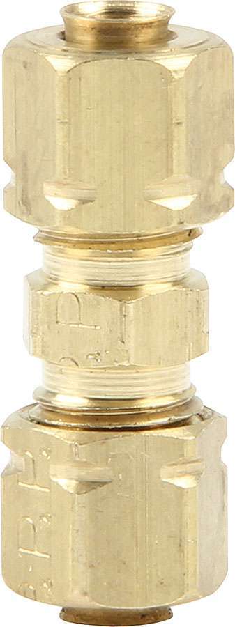 Nylon Brake Hose Adapter - Straight - 3/16 in Nylon Hose to 3/16 in Nylon Hose - Compression - Brass - Each