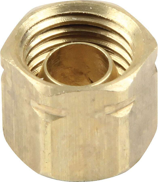 Compression End Cap - 3/16 in ID - Brass - Natural - 3/16 in Compression Fittings - Set of 10