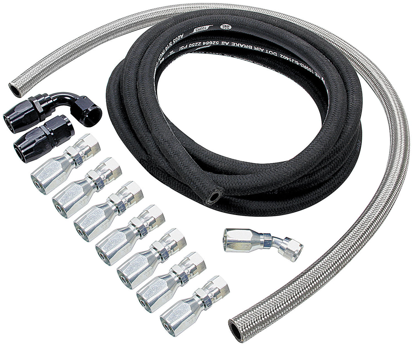 Power Steering Hose Kit - Hose Ends - Rubber Hose - Rack And Pinion Steering - Kit
