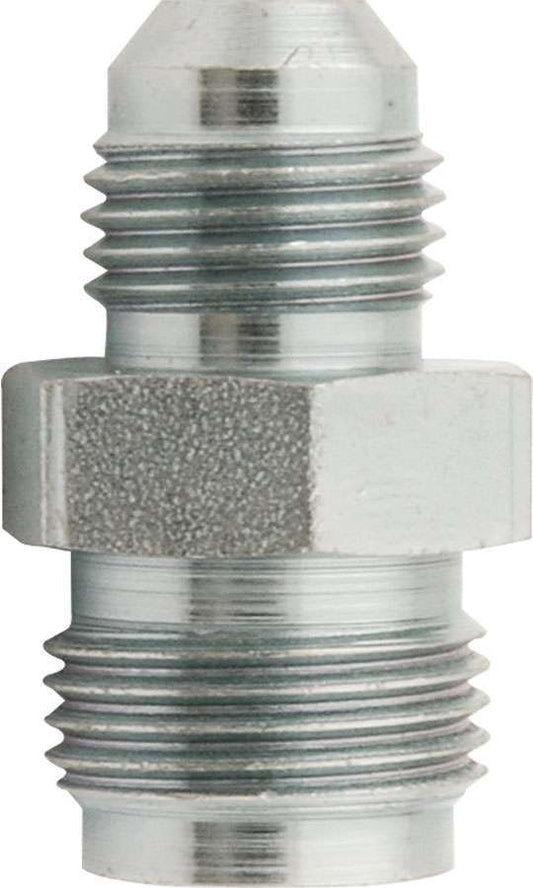 Fitting - Adapter - Straight - 6 AN Male to 11/16-18 in Male - Steel - Zinc Oxide - Power Steering Systems - Each