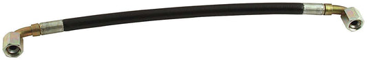 Power Steering Hose - 6 AN 90 Degree Hose Ends - 13.5 in Long - Protective Wrap - Steering Box to Pump - Sprint Car - Each
