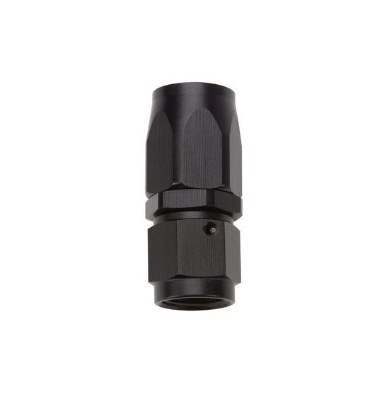 Fitting - Hose End - Straight - 6 AN Hose to 6 AN Female Swivel - Aluminum - Black Anodized - Each