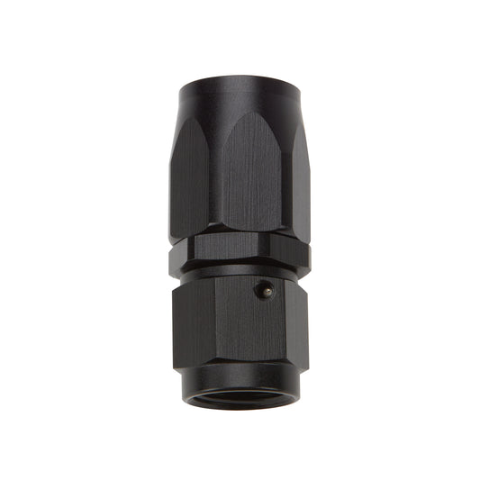 Fitting - Hose End - Straight - 8 AN Hose to 8 AN Female Swivel - Aluminum - Black Anodized - Each