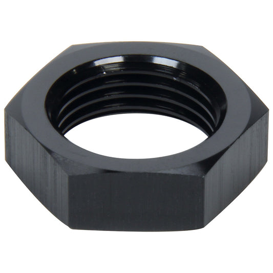 Bulkhead Fitting Nut - 8 AN - Aluminum - Black Anodized - Each