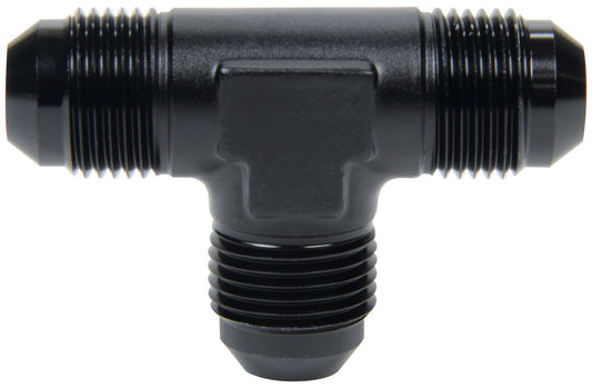 Fitting - Adapter Tee - 12 AN Male x 12 AN Male x 12 AN Male - Aluminum - Black Anodized - Each