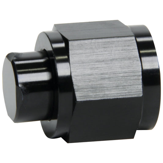 Fitting - Cap - 8 AN - Aluminum - Black Anodized - Each