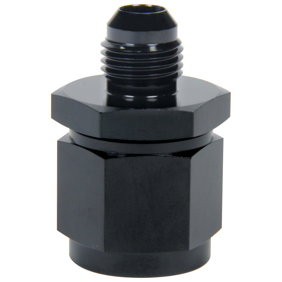 Fitting - Adapter - Straight - 6 AN Female Swivel to 4 AN Male - Aluminum - Black Anodized - Each