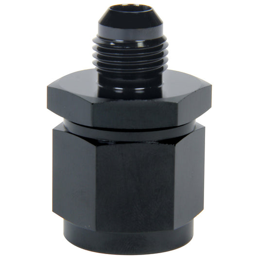 Fitting - Adapter - Straight - 8 AN Female Swivel to 4 AN Male - Aluminum - Black Anodized - Each
