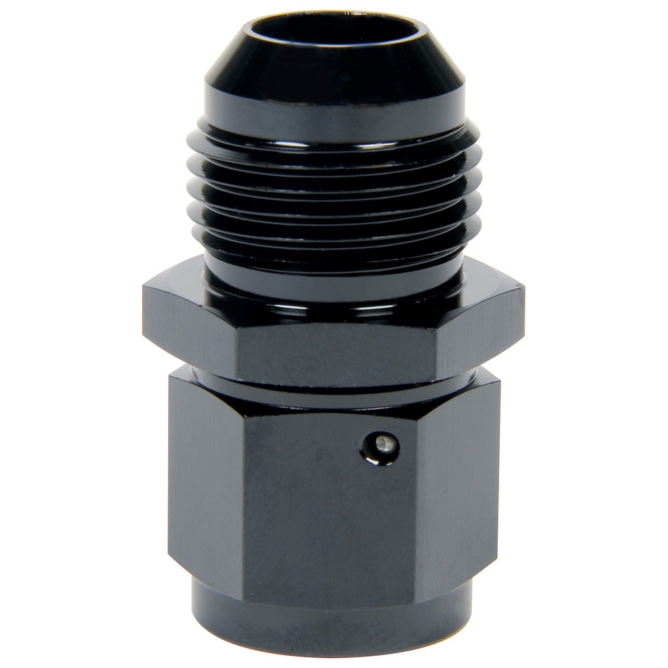 Fitting - Adapter - Straight - 6 AN Female Swivel to 8 AN Male - Aluminum - Black Anodized - Each