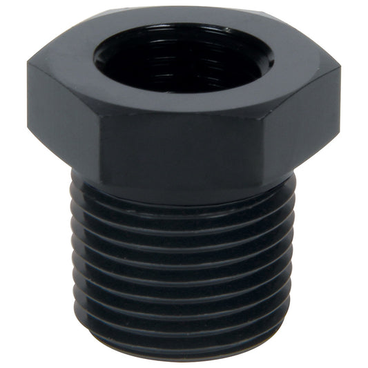Fitting - Bushing - 3/8 in NPT Female to 3/4 in NPT Male - Aluminum - Black Anodized - Each