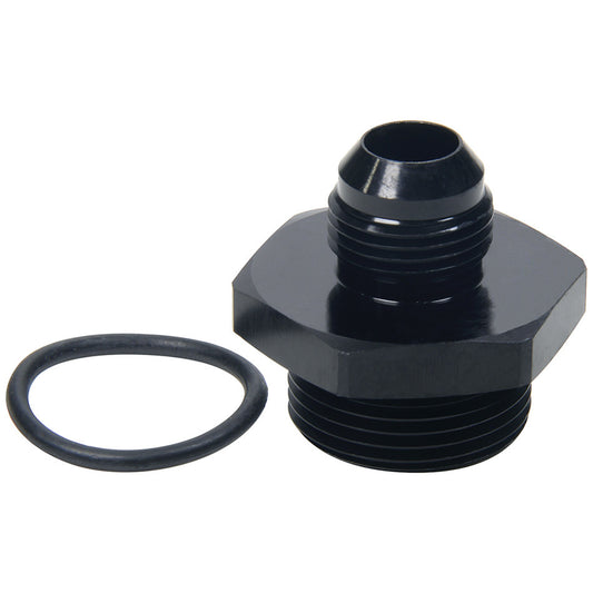 Fitting - Adapter - Straight - 10 AN Male to 16 AN Male O-Ring - Aluminum - Black Anodized - Each