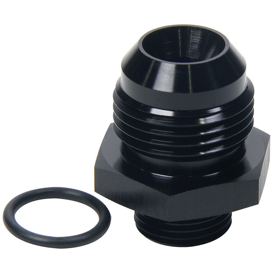 Fitting - Adapter - Straight - 12 AN Male to 8 AN Male O-Ring - Aluminum - Black Anodized - Each